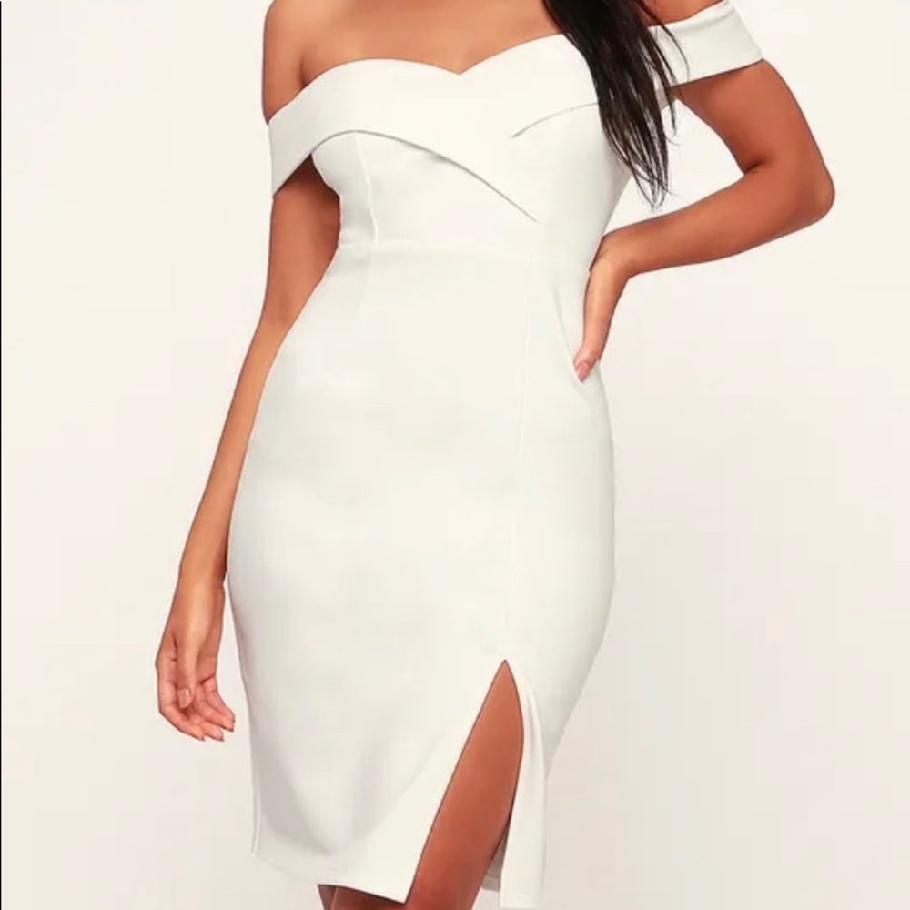 Lulus Classic Off-the-Shoulder Bodycon Dress